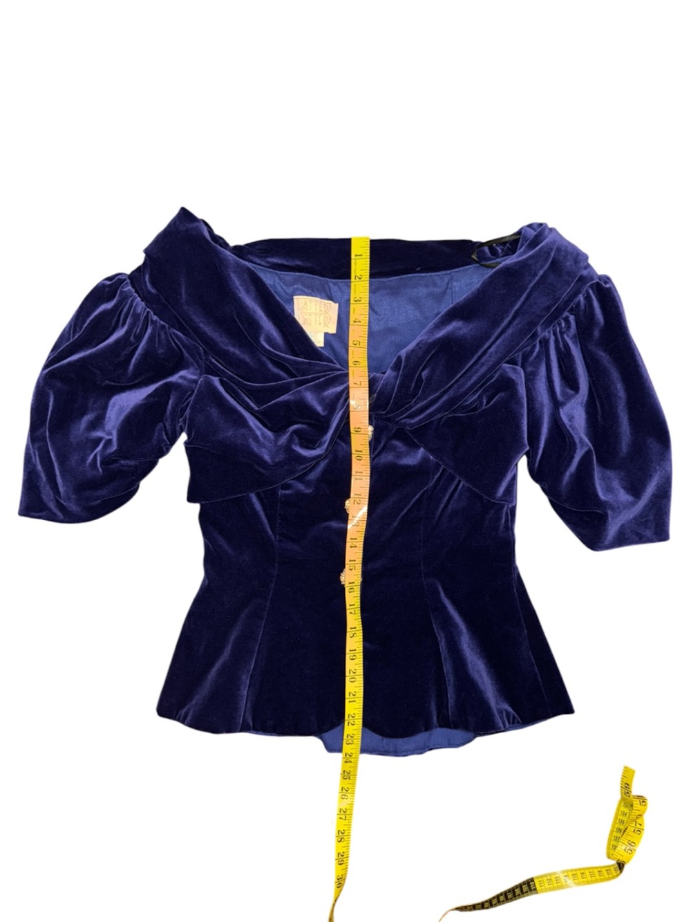 Vintage Watters Velvet Off The Shoulder - Picture 6 of 13